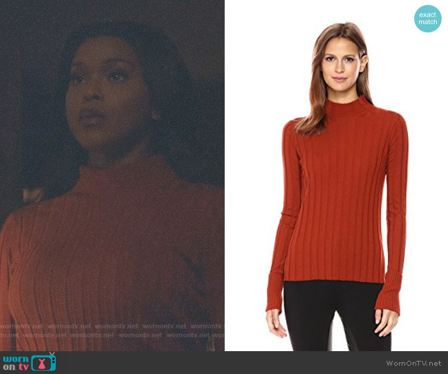 Theory Rib Mock-Neck Sweater worn by Cotton (Amiyah Scott) on Star