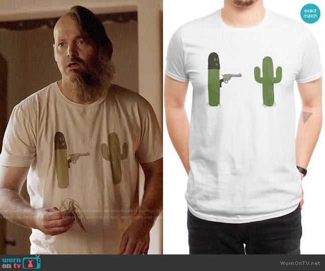 Stick em Up T-shirt from Threadless worn by Phil Miller (Will Forte) on Last Man On Earth