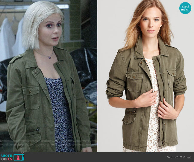 Velvet by Graham & Spencer Army Jacket worn by Liv Moore (Rose McIver) on iZombie