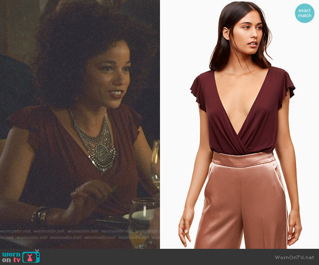 Wilfred Nuage Bodysuit worn by Maia Roberts (Alisha Wainwright ) on Shadowhunters