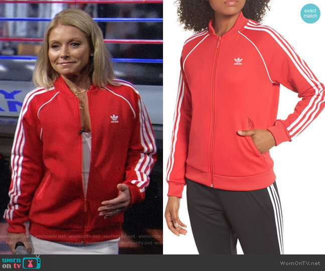 Adidas SST Track Jacket worn by Kelly Ripa on Live with Kelly and Mark