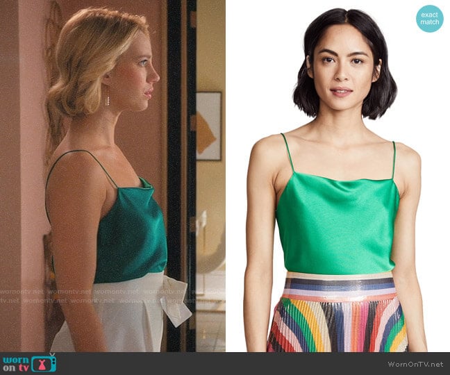 Alice + Olivia Harmon Cami worn by Petra Solano (Yael Grobglas) on Jane the Virgin