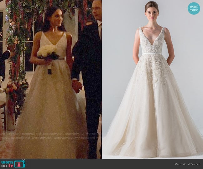 Anne Barge - Spring 2016 Collection Versailles Gown worn by Rachel Zane (Meghan Markle) on Suits