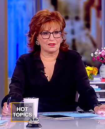 Joy’s black silk blouse on The View