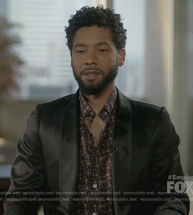 Jamal’s brown star print shirt on Empire