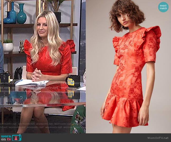 C/Meo Collective Levity Mini Dress worn by Morgan Stewart on E! News