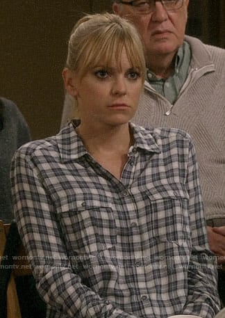 Christy’s checked shirt on Mom