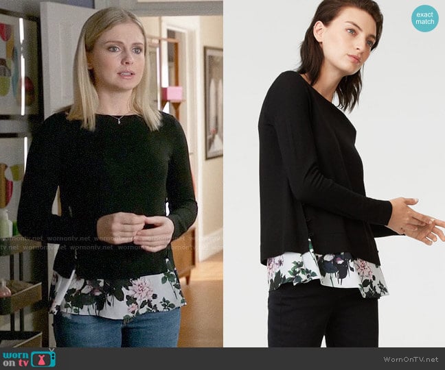 Club Monaco Jessah Sweater worn by Liv Moore (Rose McIver) on iZombie