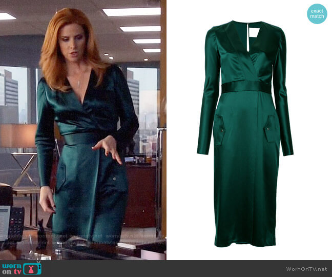 Dion Lee Long Sleeved Utility Dress worn by Donna Paulsen (Sarah Rafferty) on Suits
