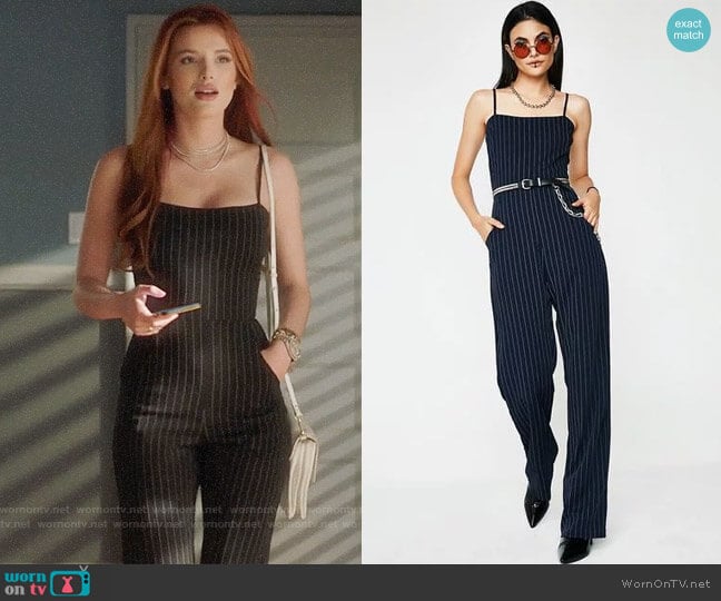 Got Ya Hooked Jumpsuit from Dolls Kill worn by Paige Townsen (Bella Thorne) on Famous in Love