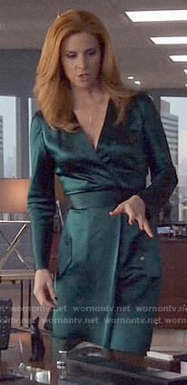 Donna’s green wrap dress on Suits