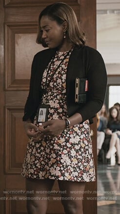 Daisy’s floral print a-line dress on Madam Secretary