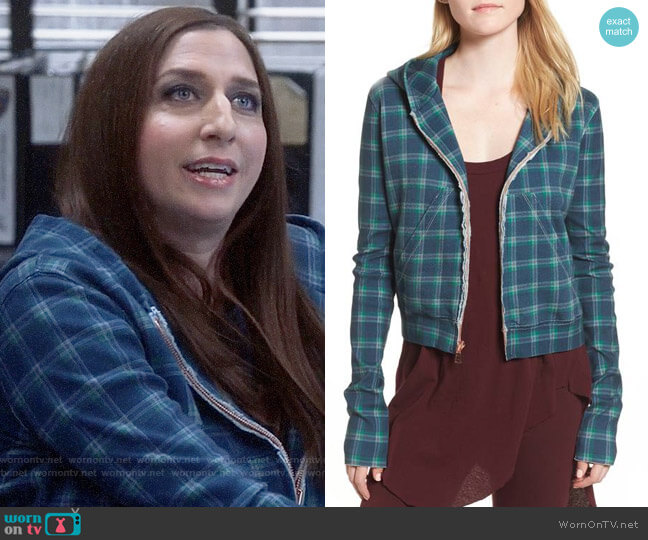 Frank & Eileen Crop Zip Hoodie worn by Gina Linetti (Chelsea Peretti) on Brooklyn Nine-Nine