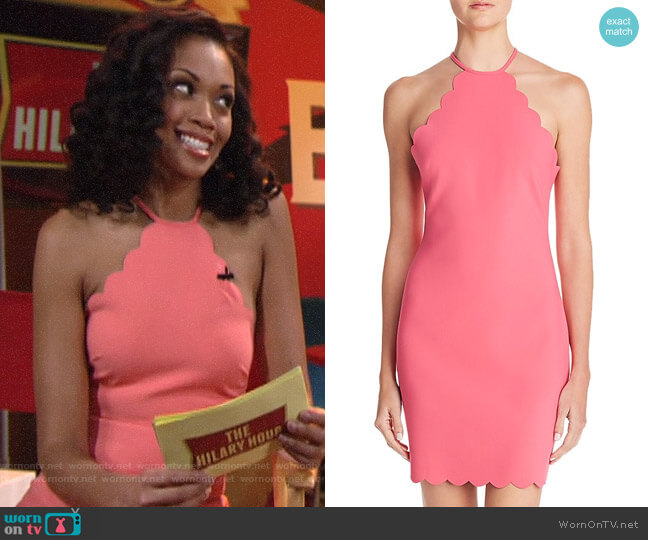 Likely Everly Scalloped Sheath Dress worn by Hilary Curtis (Mishael Morgan) on The Young and the Restless
