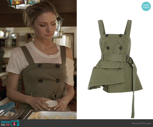 Marissa Webb Lani Trench Vest worn by Megan Morrison (Christine Evangelista) on The Arrangement