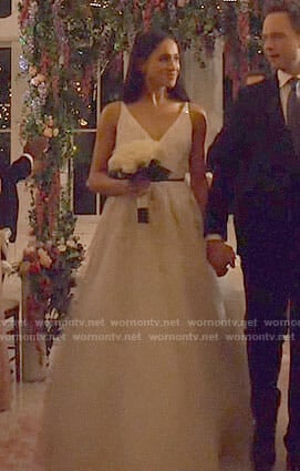 Rachel (Meghan Markle)’s wedding dress on Suits