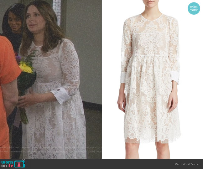 No.21 Floral Lace Dress worn by Quinn Perkins (Katie Lowes) on Scandal