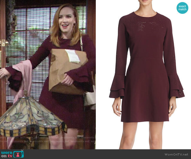 Parker Orlando Dress in Raisin worn by Mariah Copeland (Camryn Grimes) on The Young and the Restless
