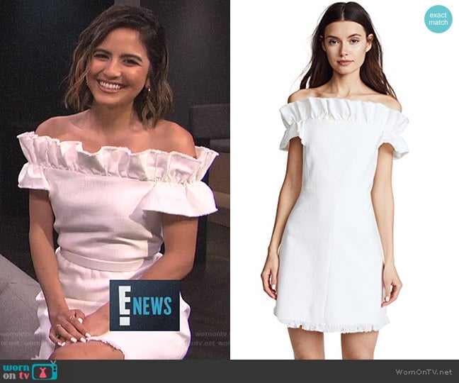 Rebecca Taylor Off Shoulder Dress worn by Erin Lim on E! News