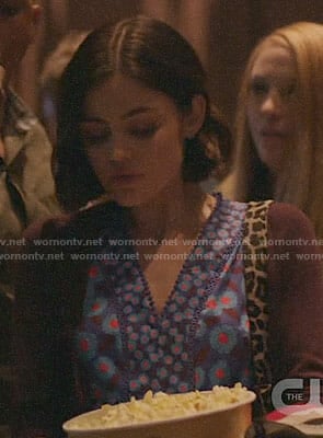 Stella’s blue floral dress on Life Sentence