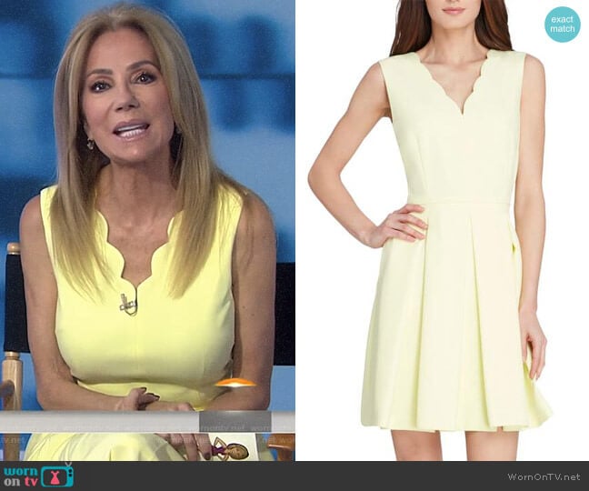 Tahari ASL Scallop Fit & Flare Dress worn by Kathie Lee Gifford on Today