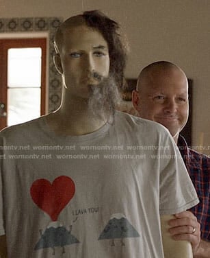 Tandy’s mannequin’s I Lava You t-shirt on Last Man on Earth