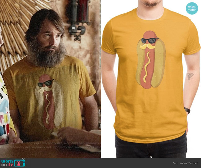 Moustardche! T-shirt from Threadless worn by Phil Miller (Will Forte) on Last Man On Earth