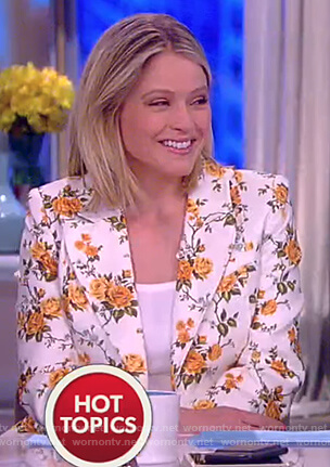 Sara’s floral blazer on The View
