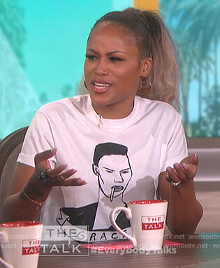 Eve’s white Grace Jones t-shirt on The Talk