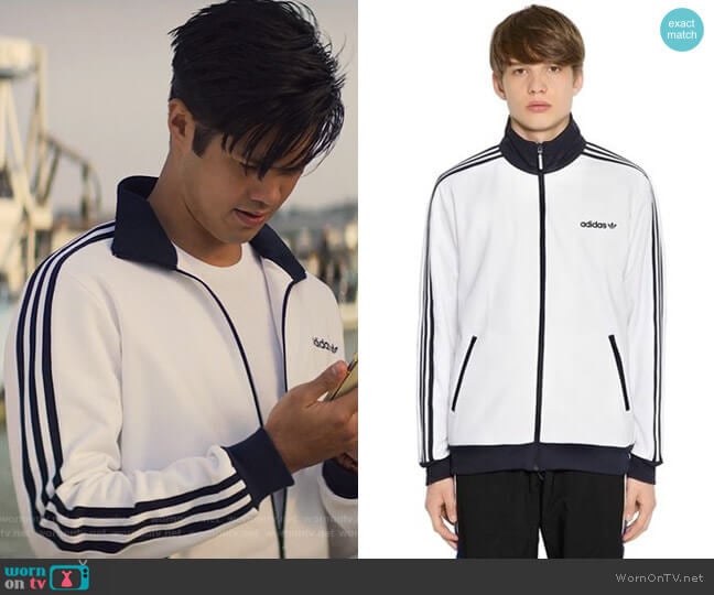 Adidas BB Track Jacket worn by Zach Dempsey (Ross Butler) on 13 Reasons Why