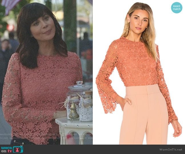 Alice + Olivia Pasha Top worn by Cassandra Nightingale (Catherine Bell) on Good Witch