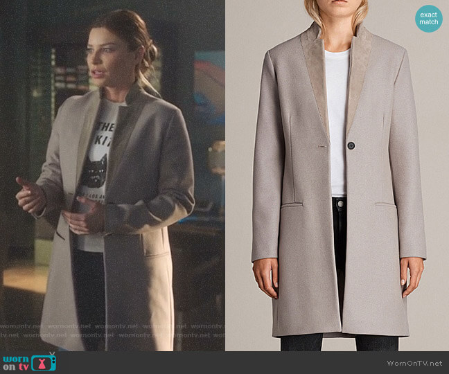 All Saints Leni Coat worn by Chloe Decker (Lauren German) on Lucifer