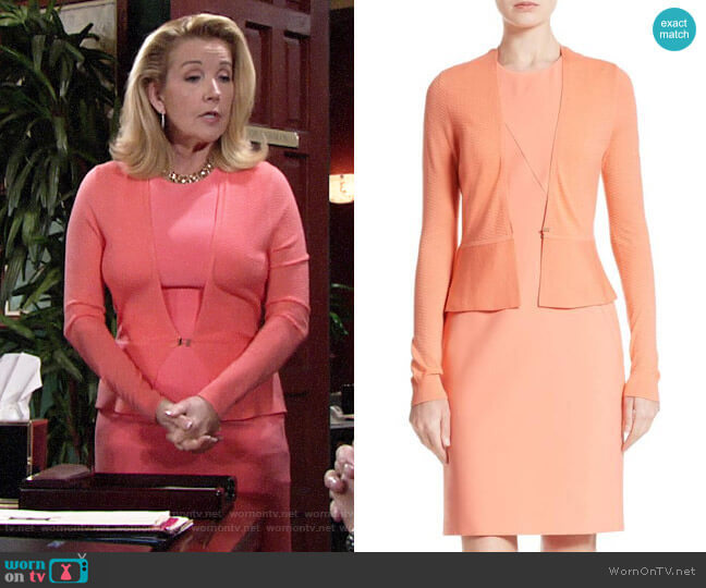 BOSS Demisana Sheath Dress worn by Nikki Reed Newman (Melody Thomas-Scott) on The Young and the Restless