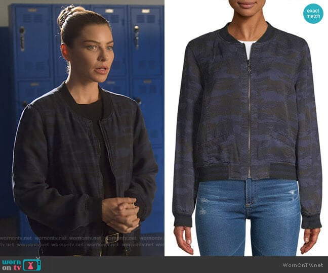Sanctuary Camo Bomber Jacket worn by Chloe Decker (Lauren German) on Lucifer