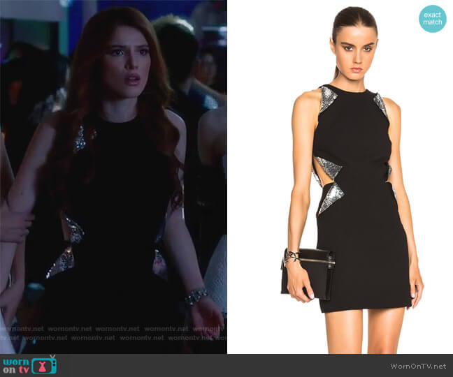 Christopher Kane Cut Away Sequin Flap Dress worn by Paige Townsen (Bella Thorne) on Famous in Love
