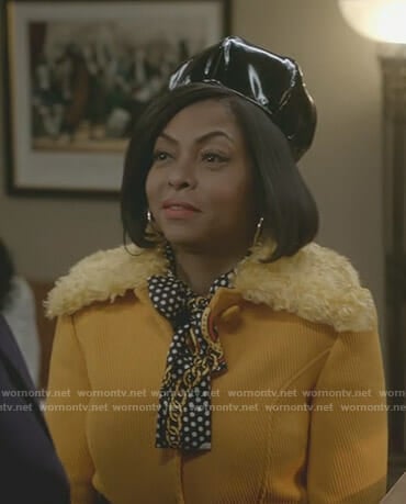 Cookie’s yellow coat on Empire