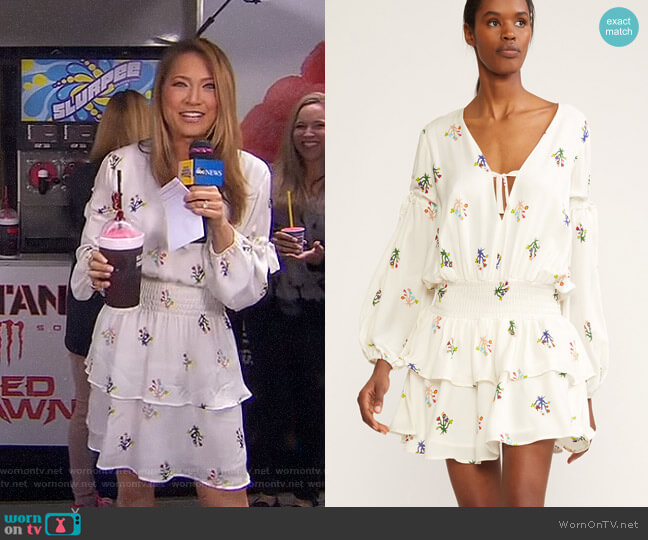 Cynthia Rowley Celia Dress worn by Ginger Zee on Good Morning America