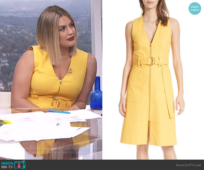 Diane von Furstenberg Zip Front A-Line Dress worn by Carissa Loethen Culiner on E! News