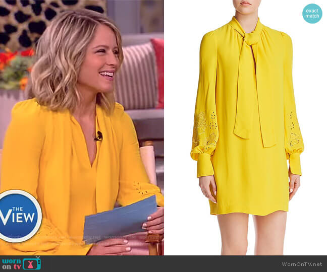 French Connection Pussybow Dress worn by Sara Haines on The View