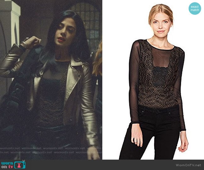 Guess Emma Lace Bodysuit worn by Isabelle Lightwood (Emeraude Toubia ) on Shadowhunters