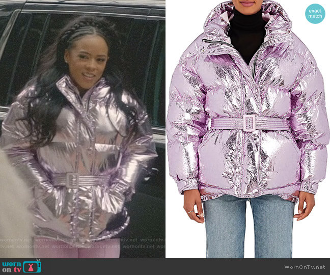 Ienki Ienki Tech-Fabric Down Puffer Coat worn by Tiana Brown (Serayah McNeill) on Empire