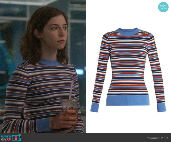 JoosTricot Crew-neck Knit Sweater worn by Cable McCrory (Annabelle Attanasio) on Bull