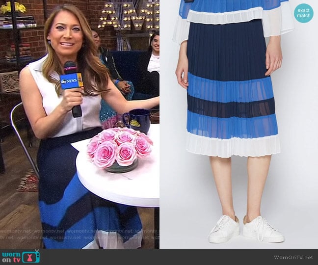 Joie Alpons Skirt worn by Ginger Zee on Good Morning America