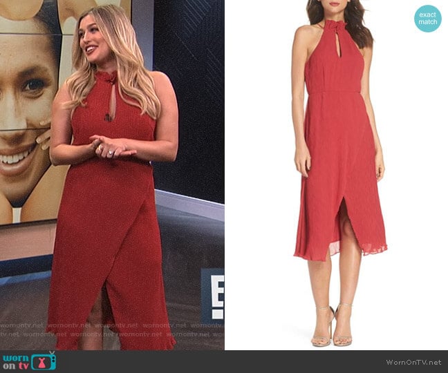 Keepsake Skylines Halter Midi Dress worn by Carissa Loethen Culiner on E! News