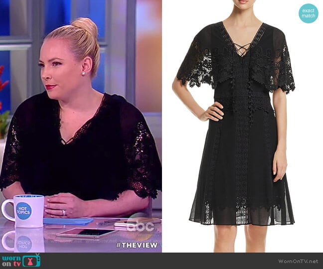Kobi Halperin Giovanna Lace-Trim Dress worn by Meghan McCain on The View