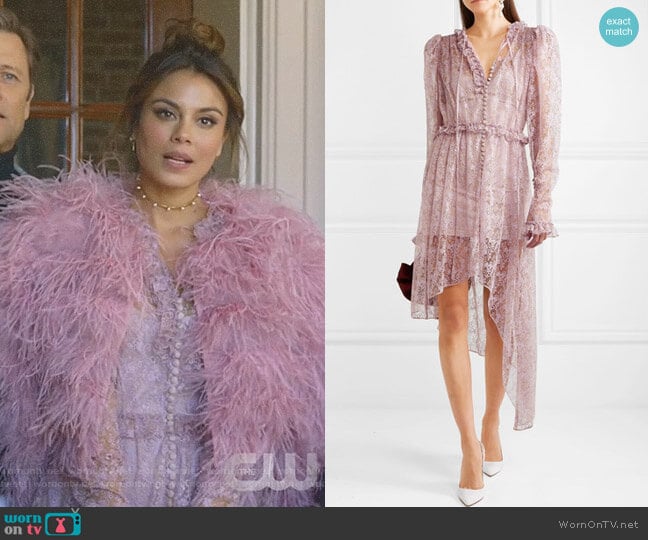 Madga Butrym Morelia Dress worn by Cristal Flores (Nathalie Kelley) on Dynasty