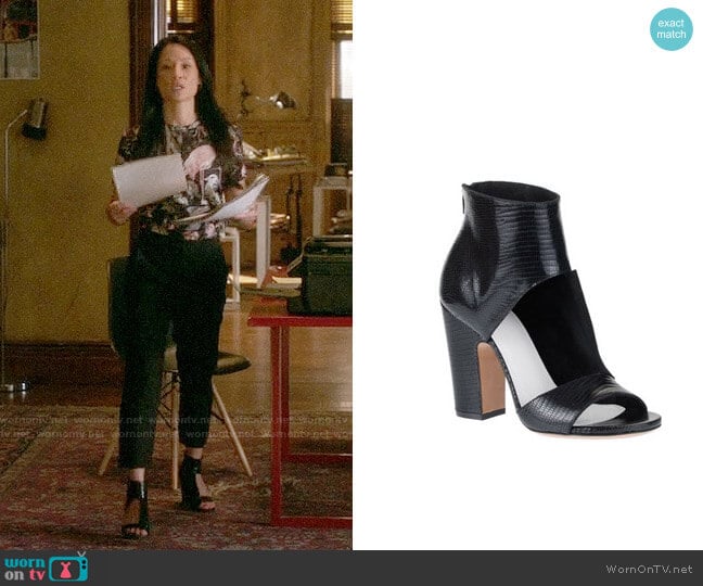 Maison Margiela Cutout Sandal worn by Joan Watson (Lucy Liu) on Elementary