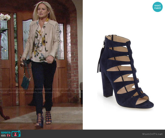 Marc Fisher LTD Hindera Sandal worn by Sharon Newman (Sharon Case) on The Young and the Restless