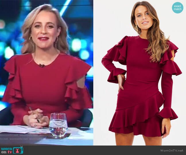 Pasduchas Girlfriend Dress worn by Carrie Bickmore on The Project