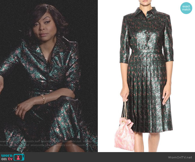 Prada Metallic Dress worn by Cookie Lyon (Taraji P. Henson) on Empire